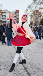 led-candy-cane-circus-performer-christmas-tree-lighting-toronto